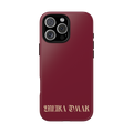 Phone Case | Burgundy | Chamapagne Print