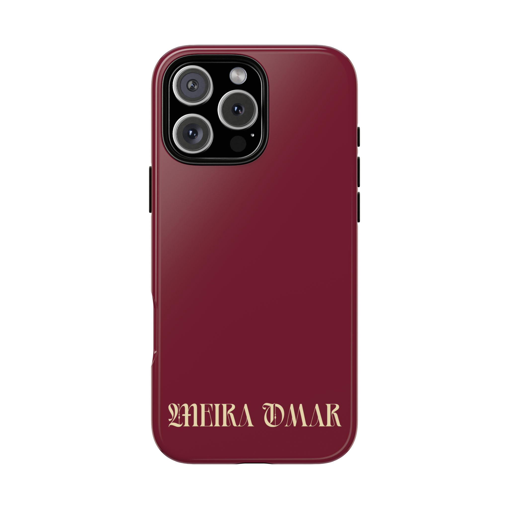 Phone Case | Burgundy | Chamapagne Print